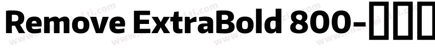 Remove ExtraBold 800字体转换